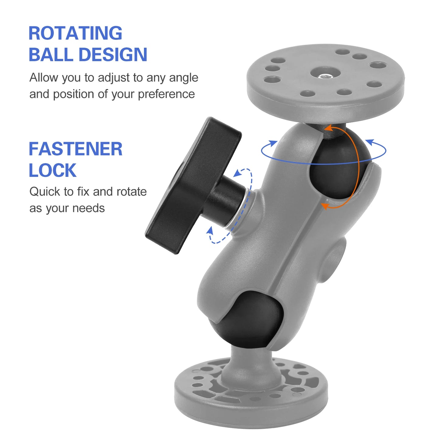 Adjustable Kayak Device Mount (Square or Round Base)