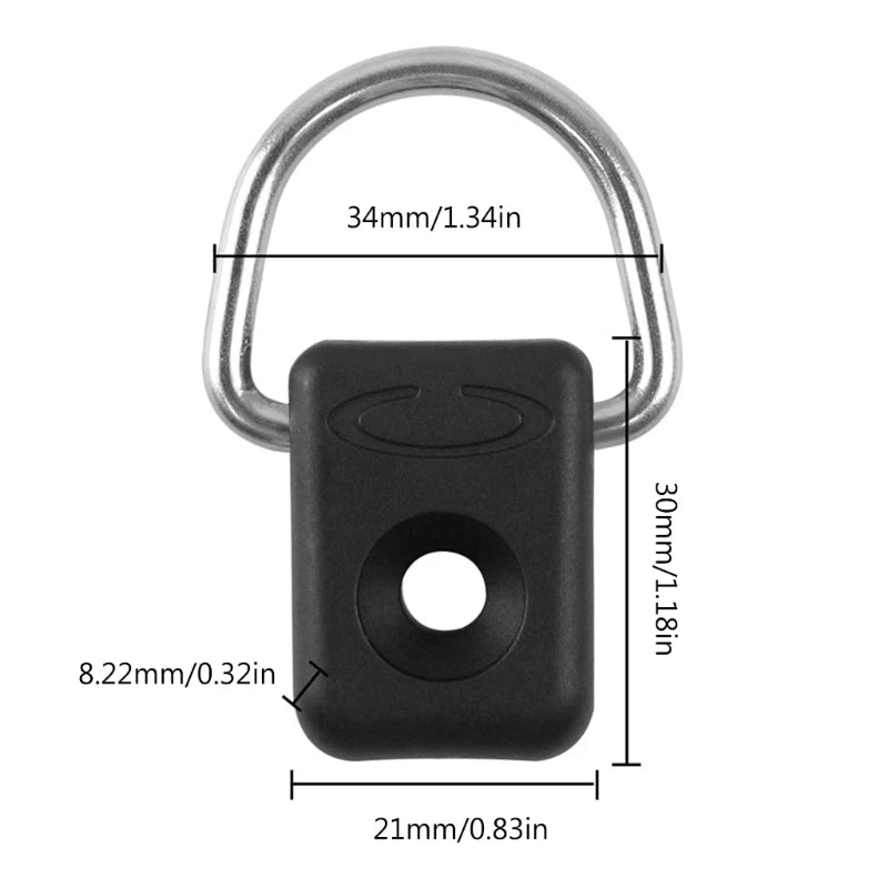Kayak D-Ring Tie-Down Set (10-Pack)