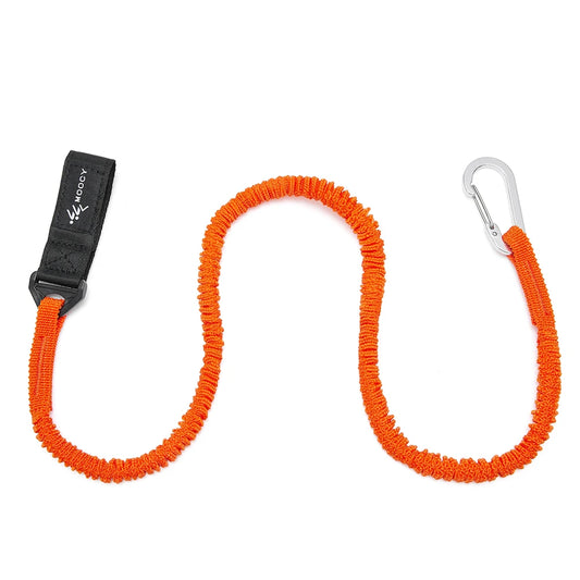 Elastic Kayak Paddle Leash with Safety Hook